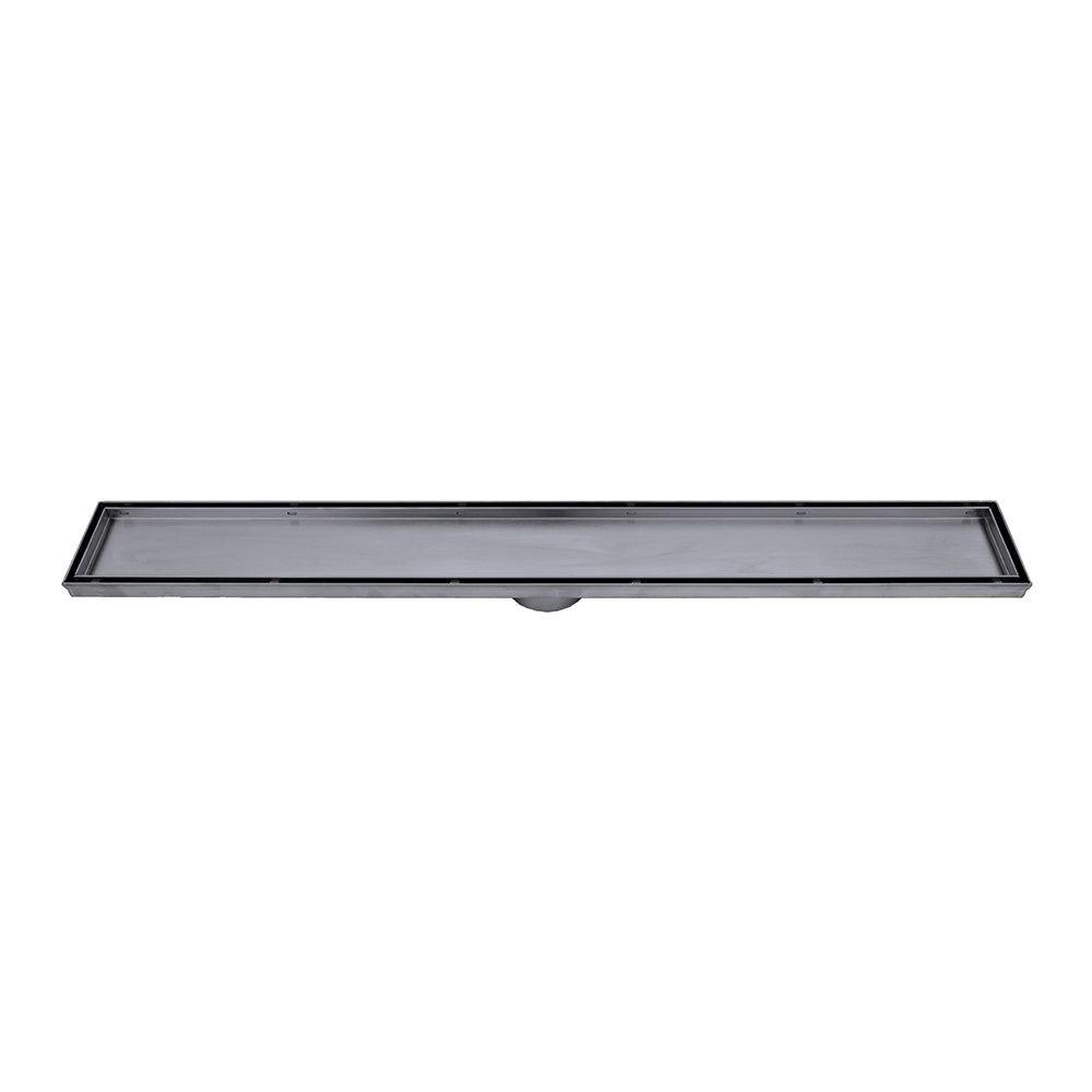 Radiant Linear Tile Insert Floor Grate (Gun Metal Grey) 100mm x 900mm (74mm Outlet)