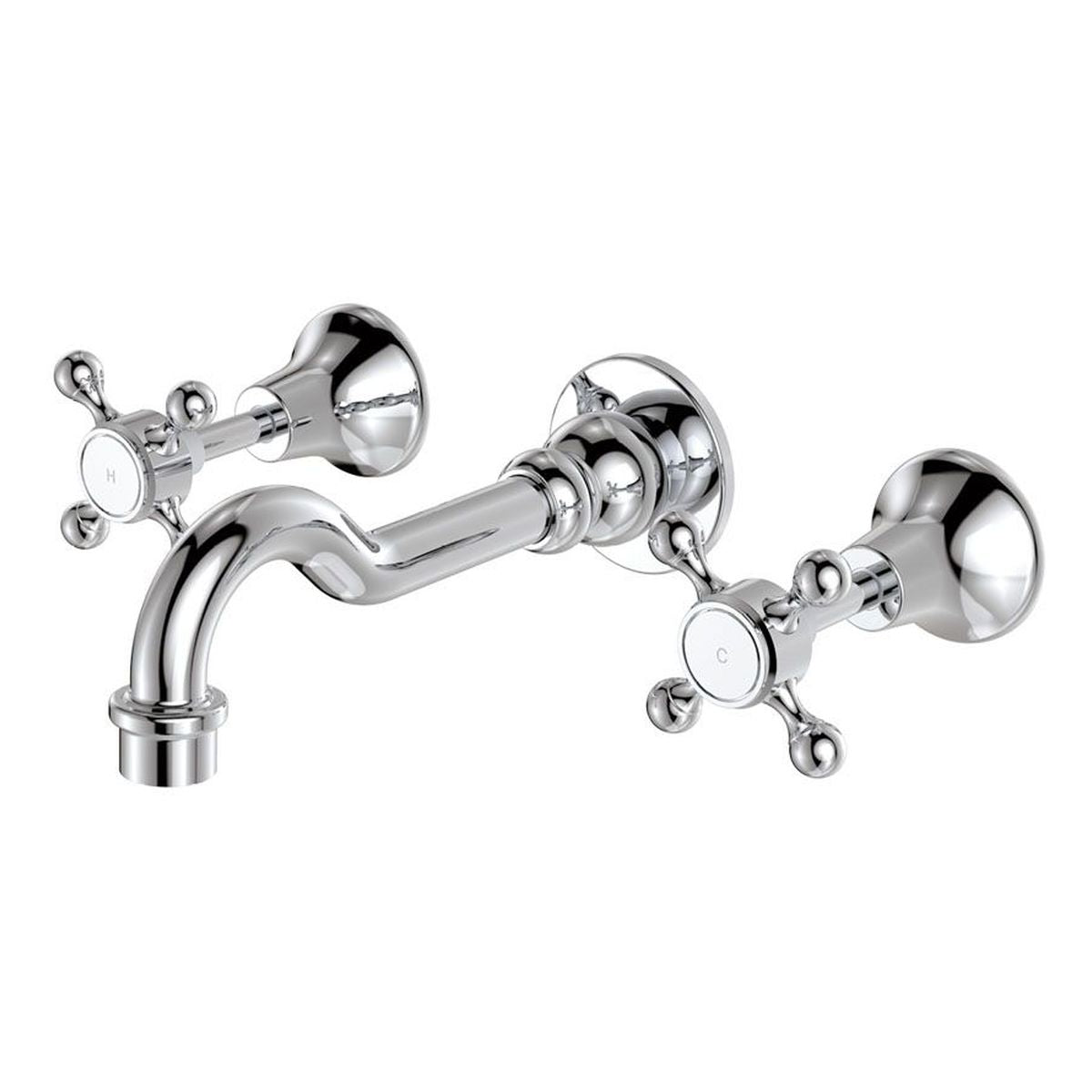 Lillian Basin/Bath Wall Set, Chrome