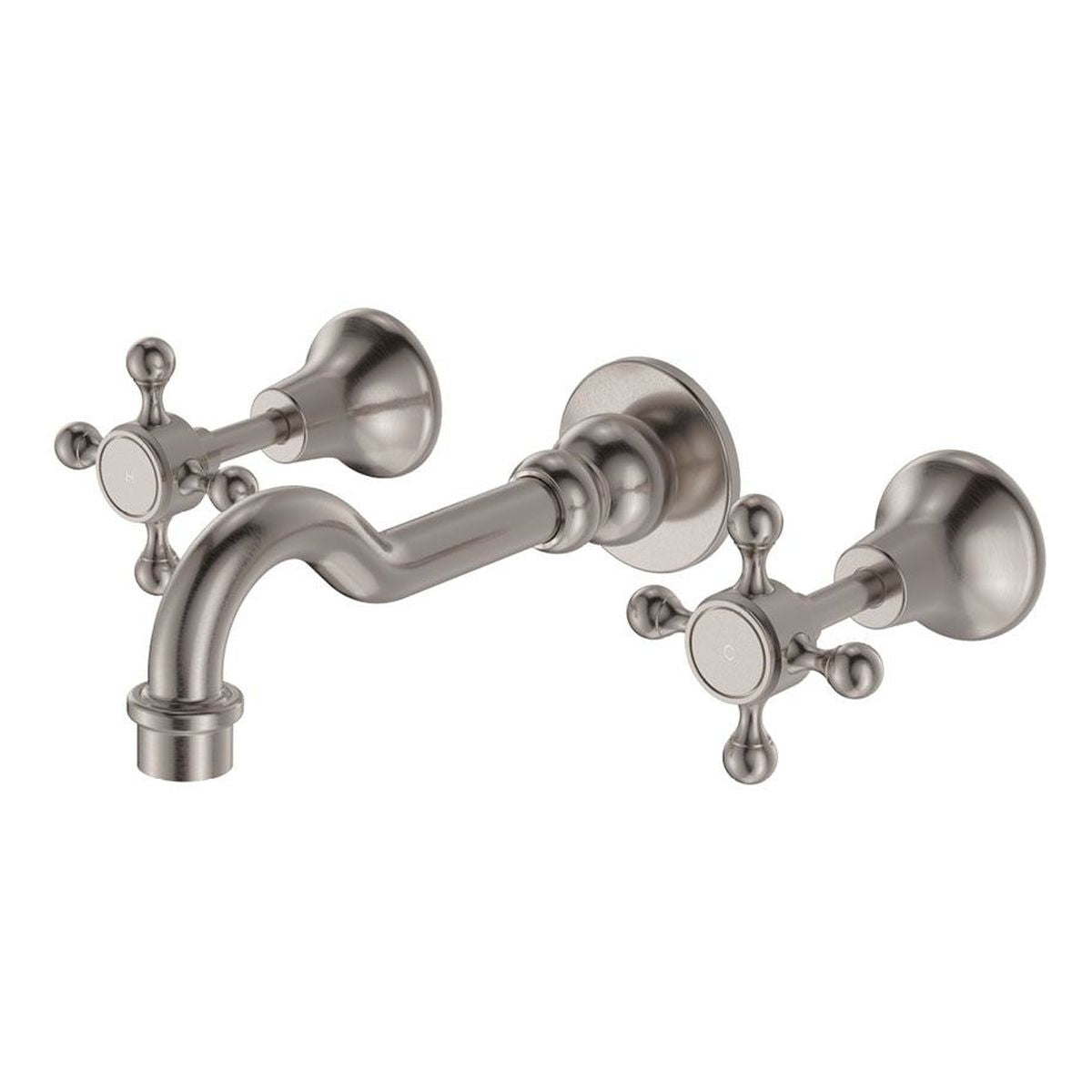 Lillian Basin/Bath Wall Set, Brushed Nickel