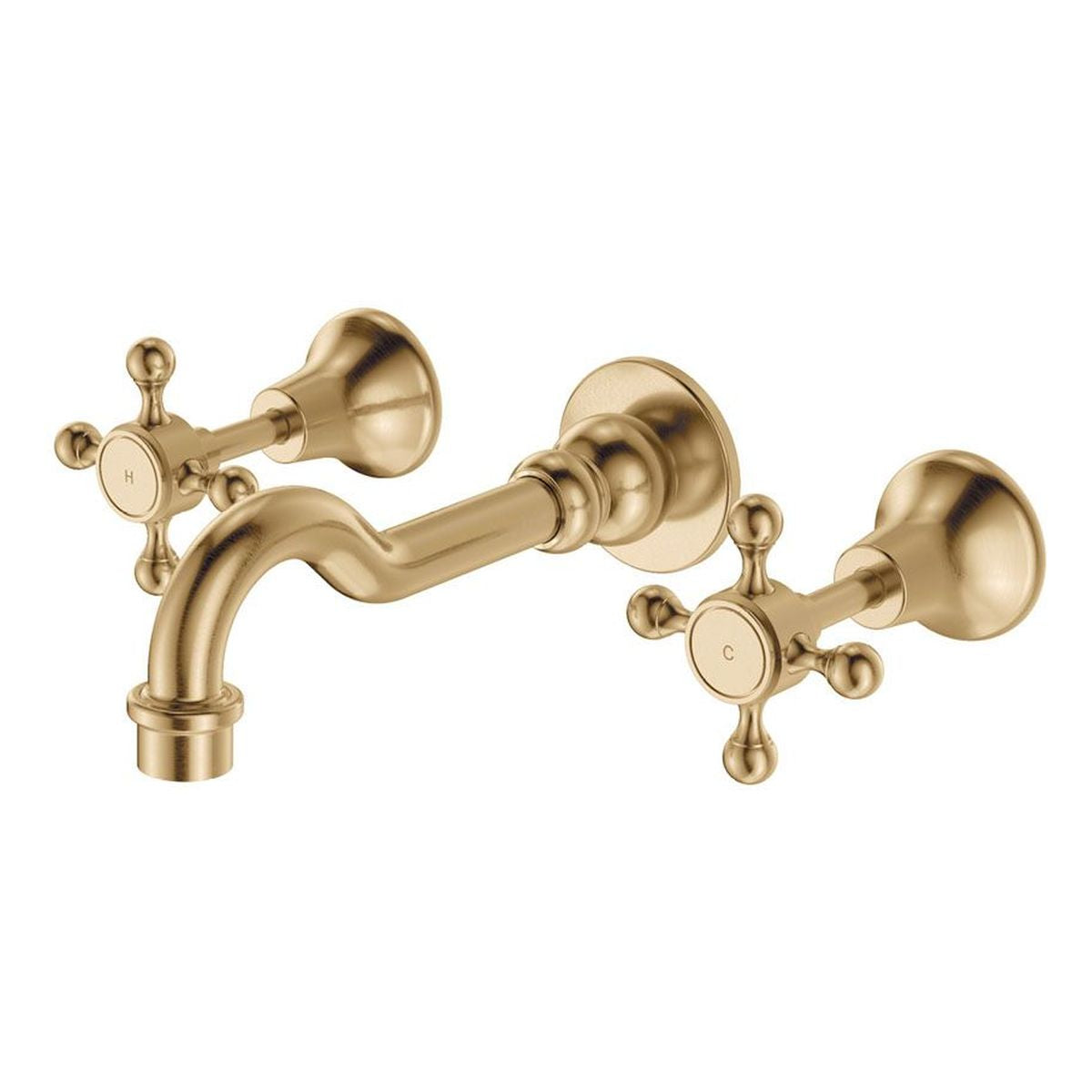 Lillian Basin/Bath Wall Set, Urban Brass
