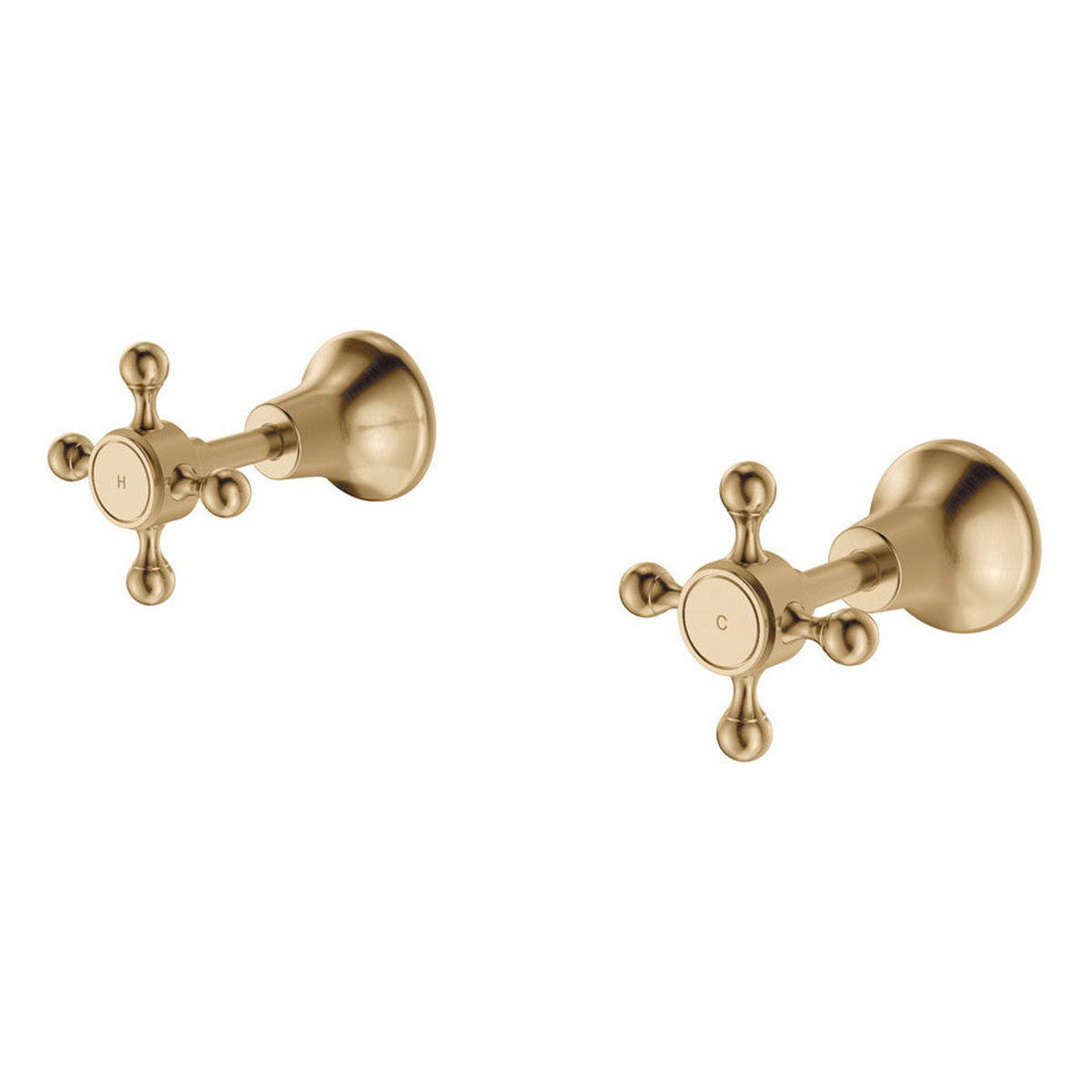Fienza Lillian Wall Top Assemblies, Urban Brass
