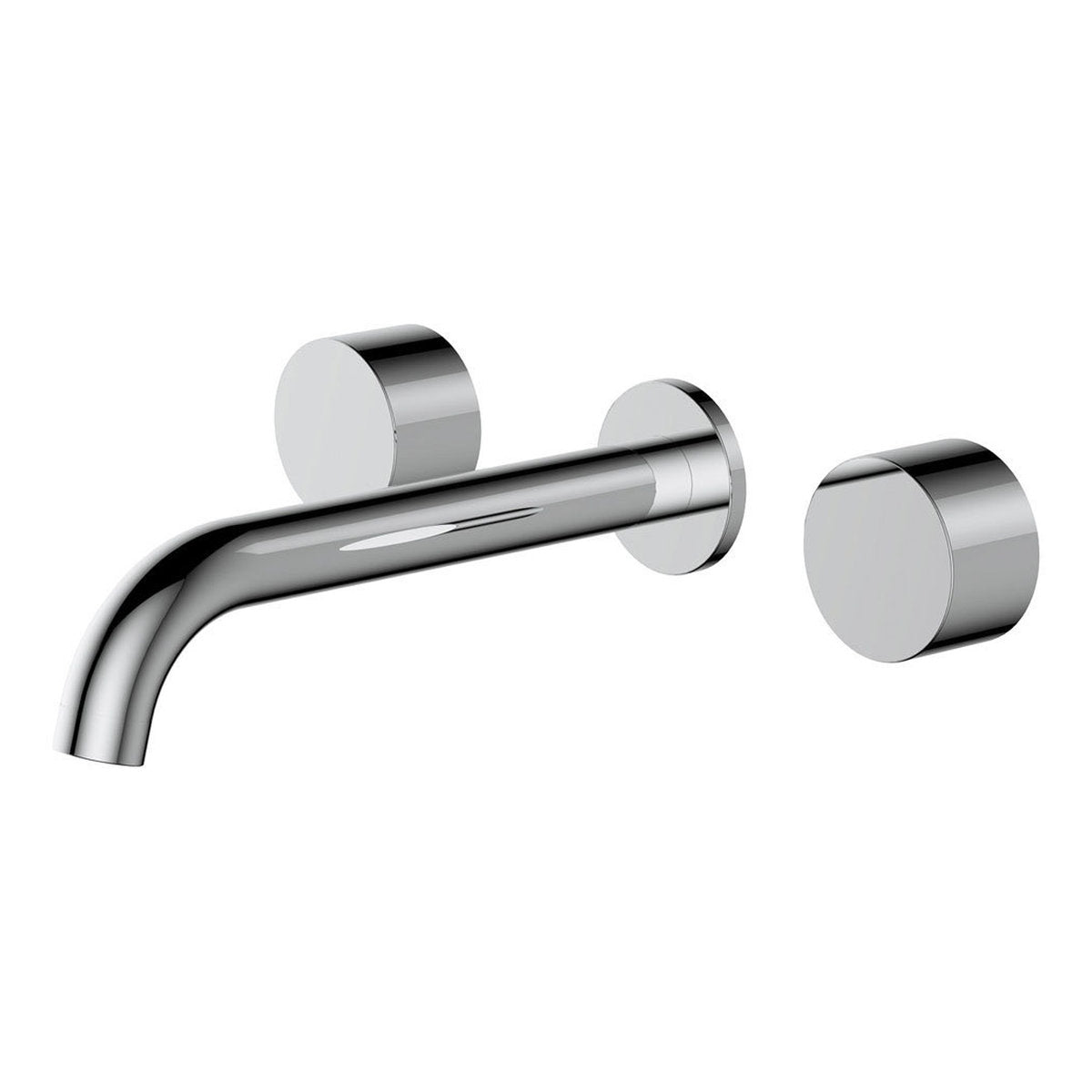 Fienza Kaya Wall Set, Round Taps, 180mm Outlet, Chrome - Lead Free