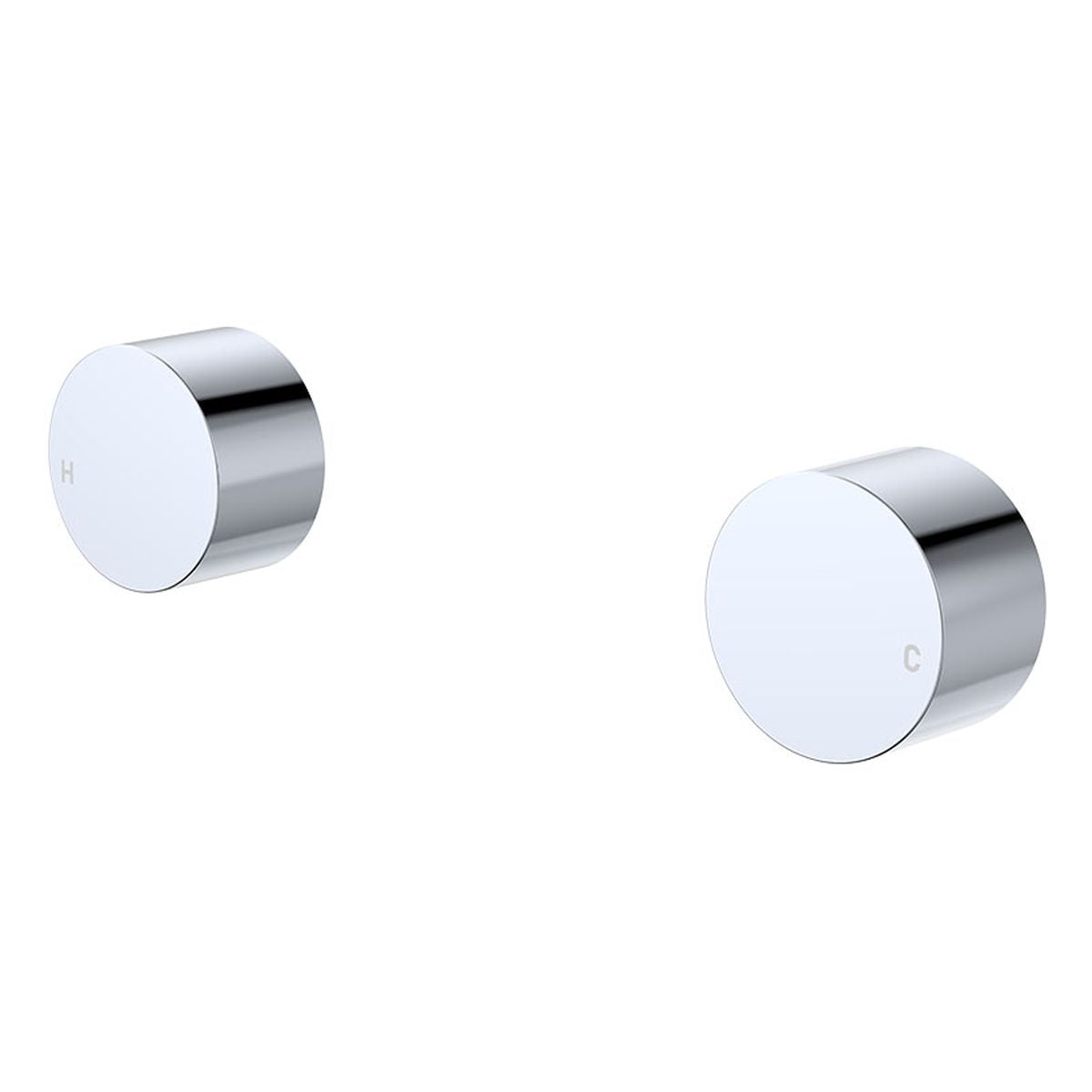Kaya Round Wall Taps, Chrome