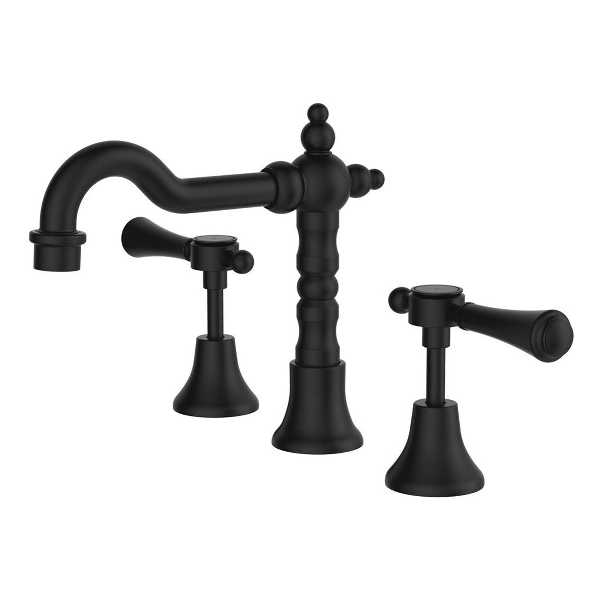 Fienza Lillian Lever Basin Set, Matte Black