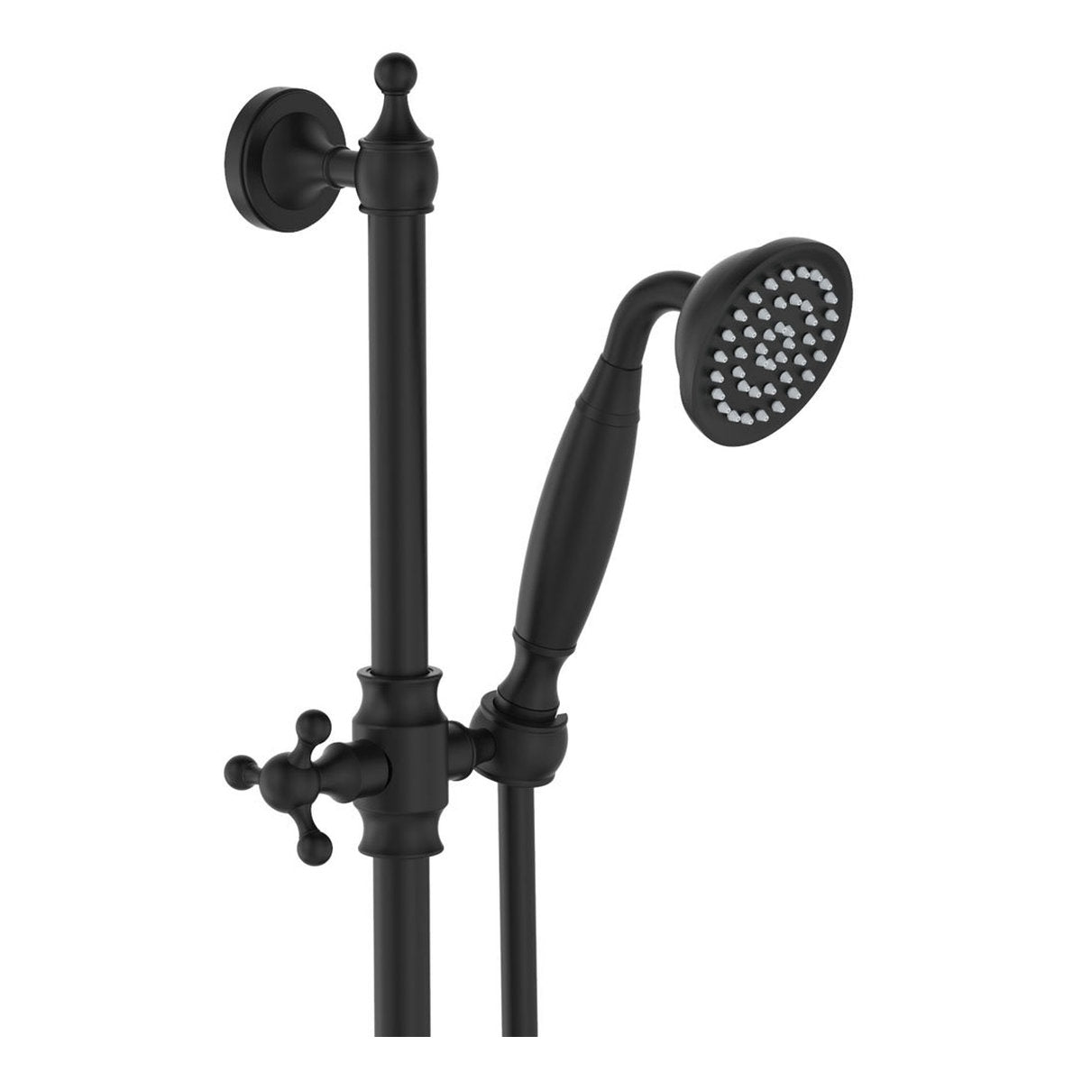 Fienza Lillian Lever Rail Shower Set, Matte Black