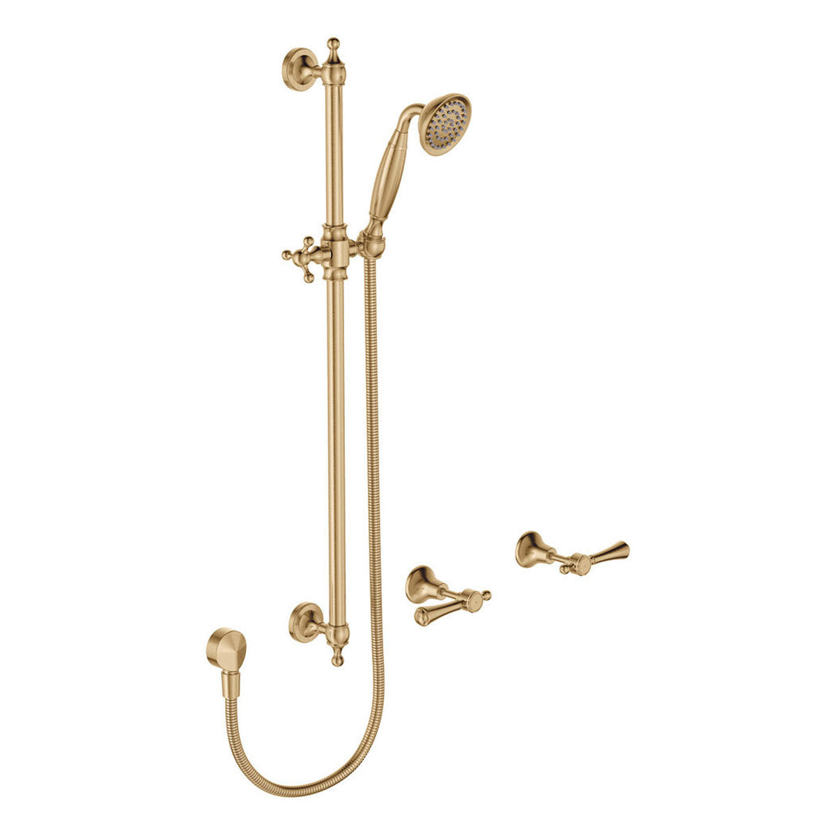 Fienza Lillian Lever Rail Shower Set, Urban Brass