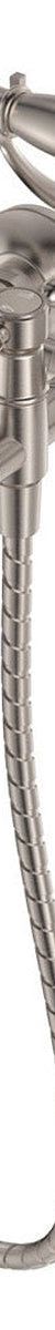 Fienza Lillian Lever Exposed Bath Tap Set With Hand Shower, Brushed Nickel