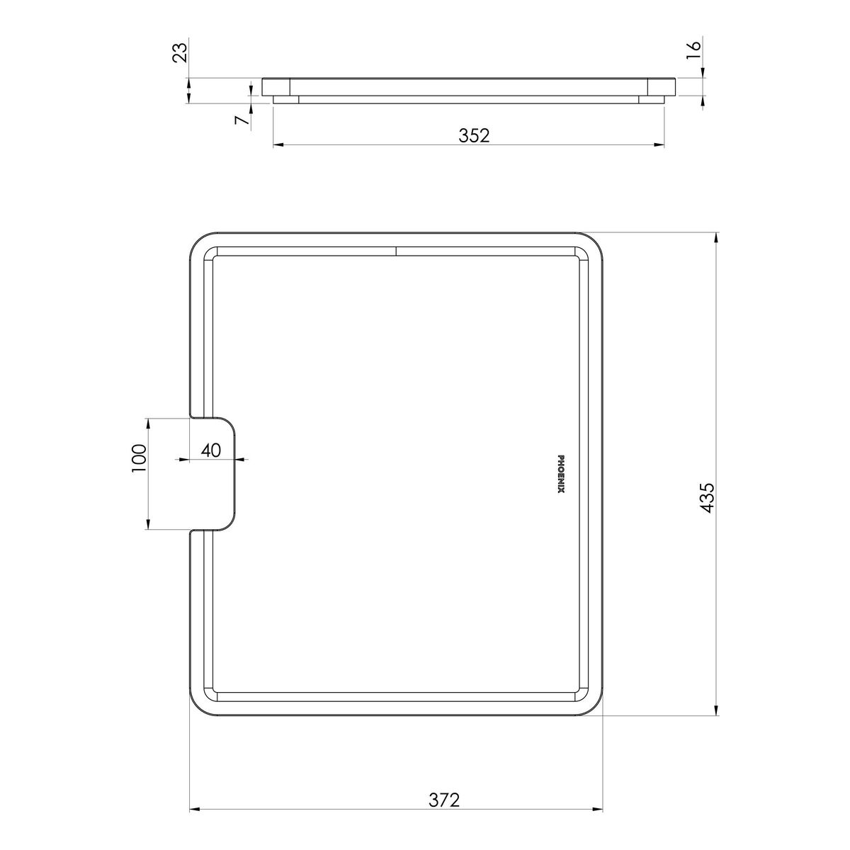 Large Chopping Board 435mm x 372mm