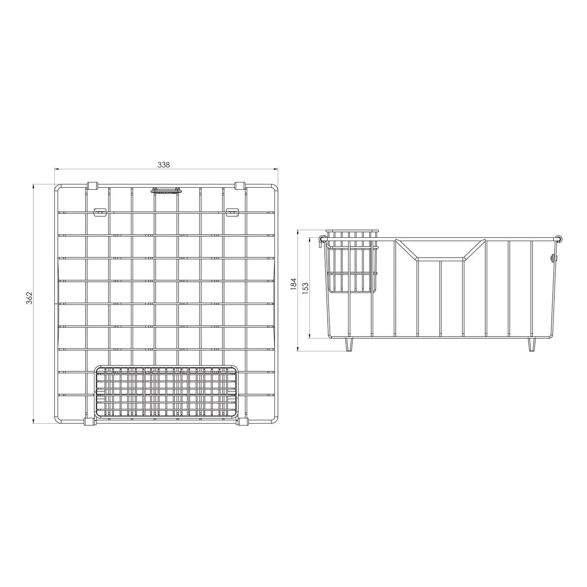 Wire Basket - Brushed Black