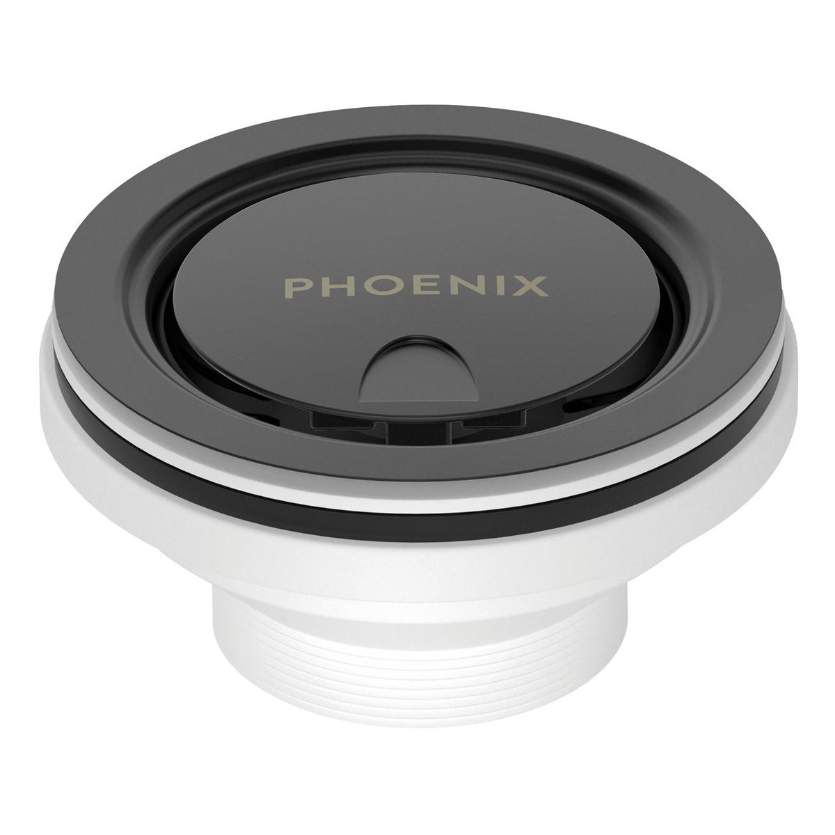 Phoenix 50mm Covered Sink Basket Waste, Matte Black