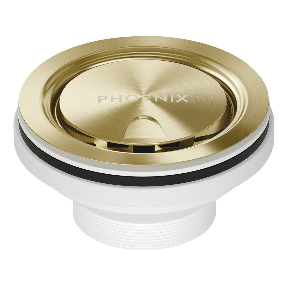 Phoenix 50mm Covered Sink Basket Waste, Brushed Gold