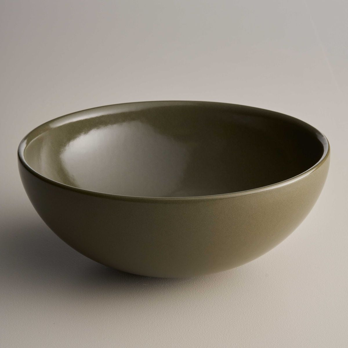 Clay 340 Dish Hand Basin - Olive
