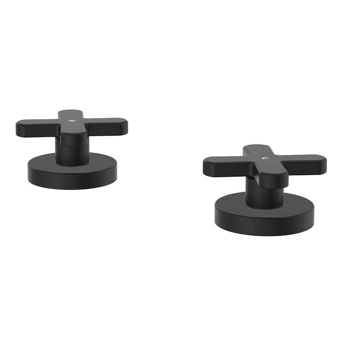 Fienza Kaya Hob Set Dress Kit, Cross Taps, Matte Black