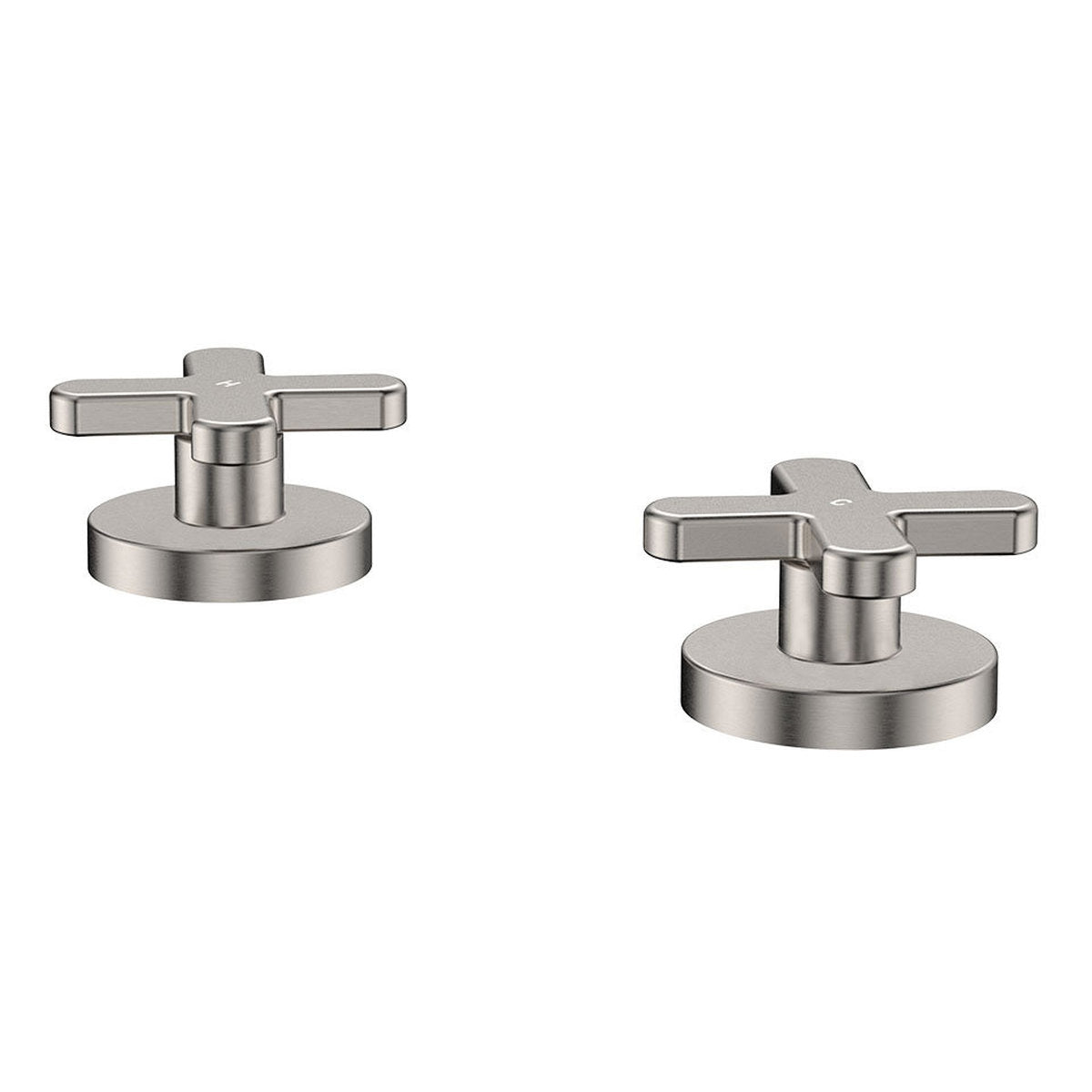 Fienza Kaya Hob Set Dress Kit, Cross Taps, Brushed Nickel