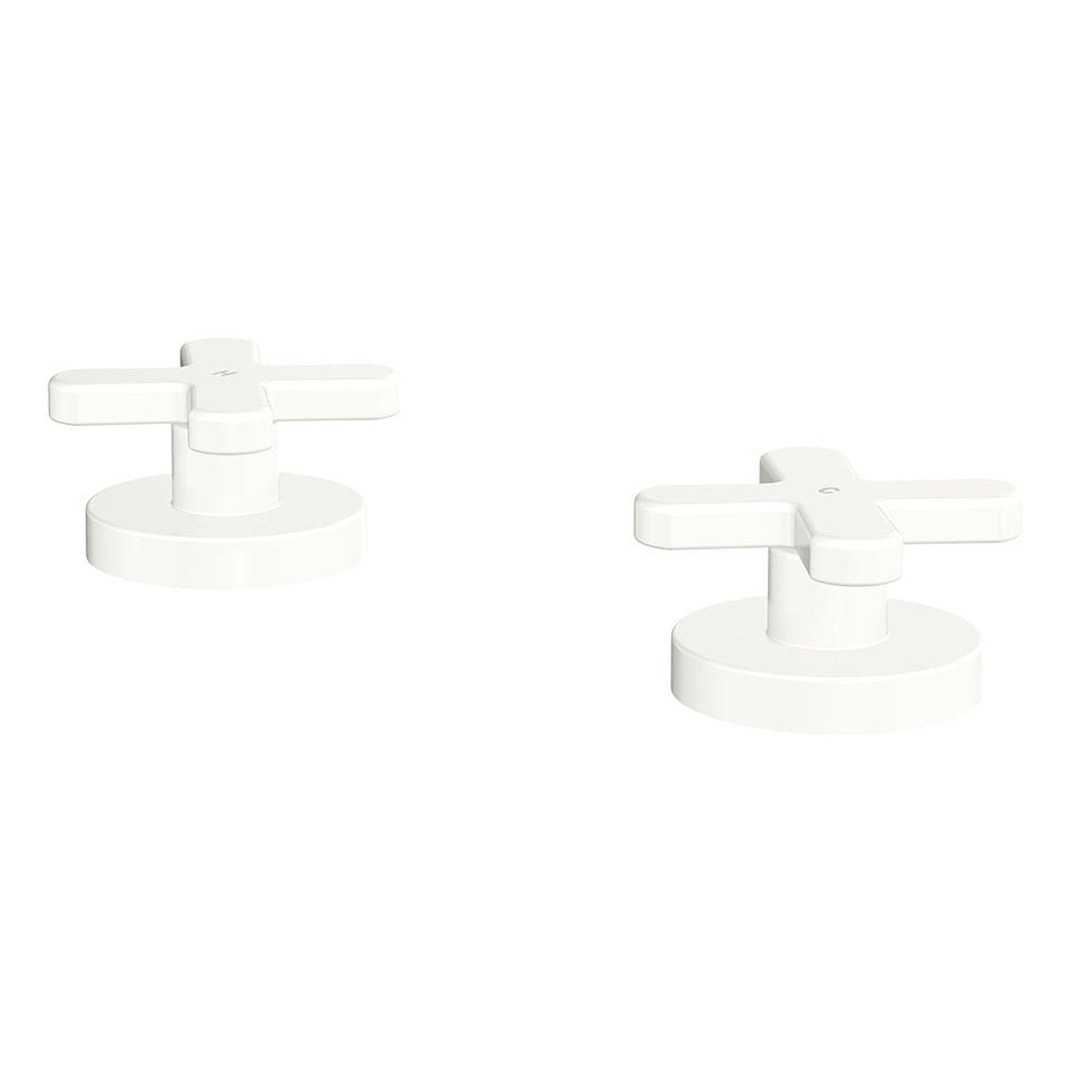 Fienza Kaya Hob Set Dress Kit, Cross Taps, Matte White
