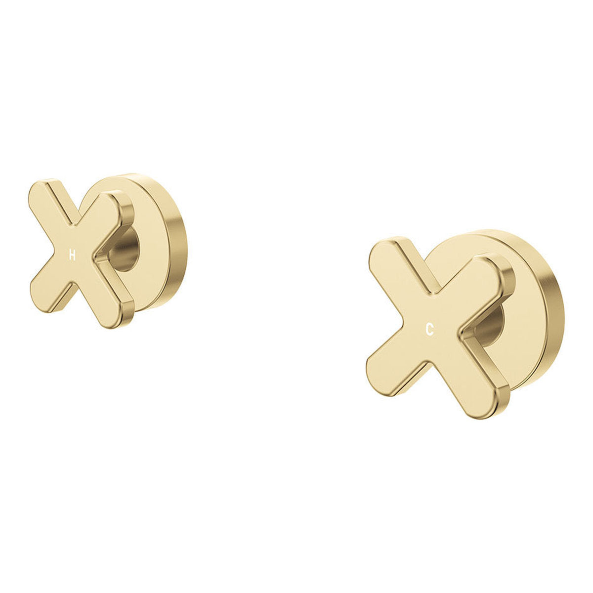 Fienza Kaya Wall Set Dress Kit, Cross Taps, Urban Brass