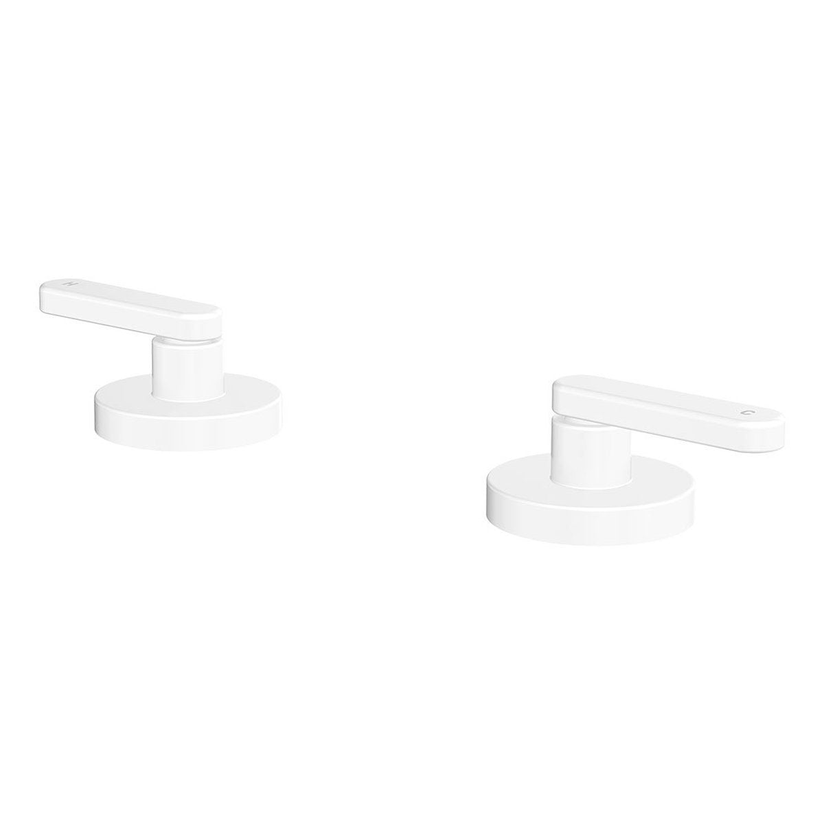 Fienza Kaya Hob Set Dress Kit, Lever Taps, Matte White