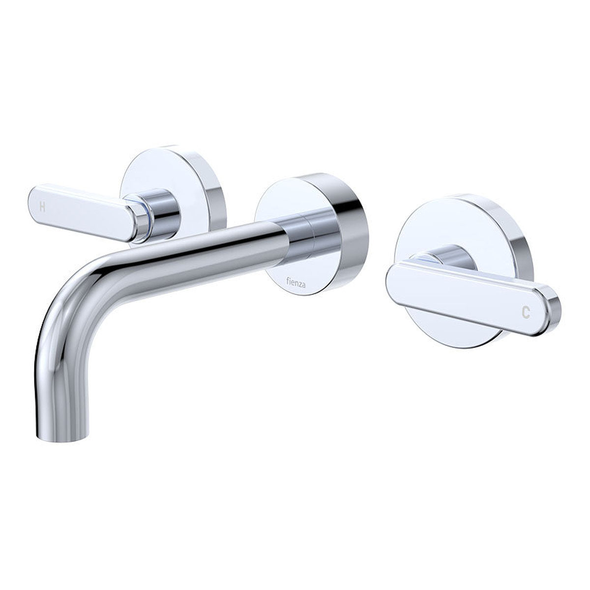 Fienza Kaya Wall Set, Lever Taps, 130mm, Chrome