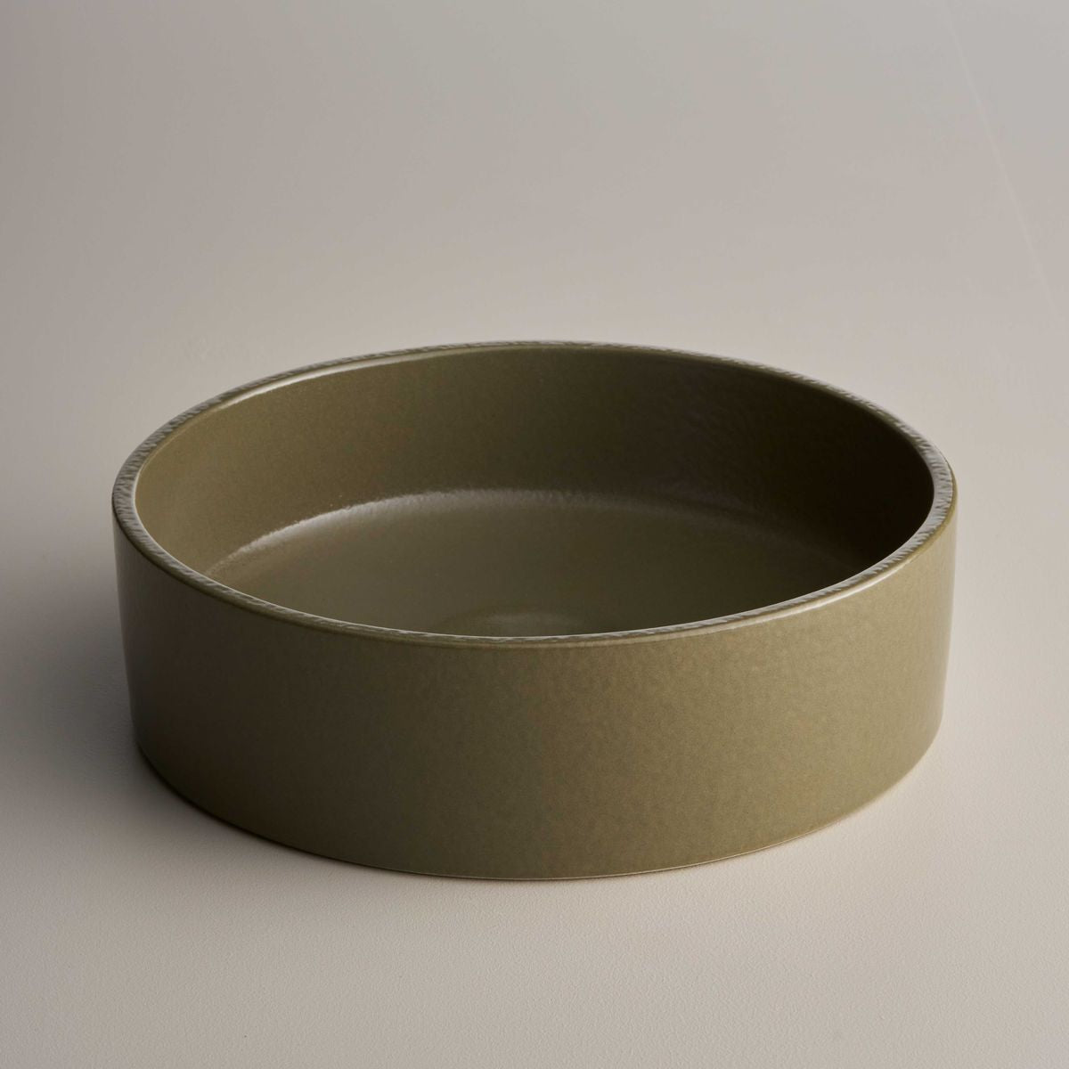Clay 350 Round Hand Basin - Olive