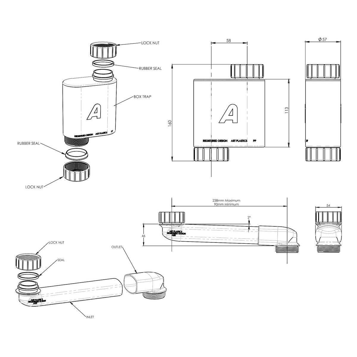 Otti Box Trap & Space Saver Kit 40mm