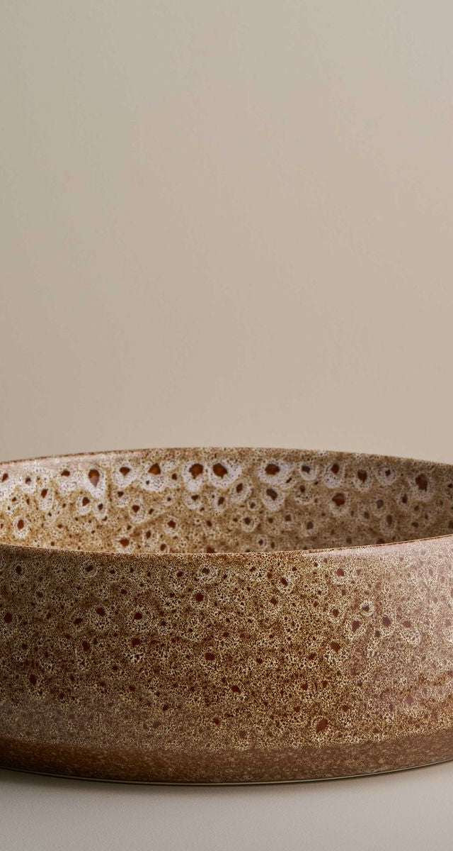 Kiln 360 Round Hand Basin - White Ochre