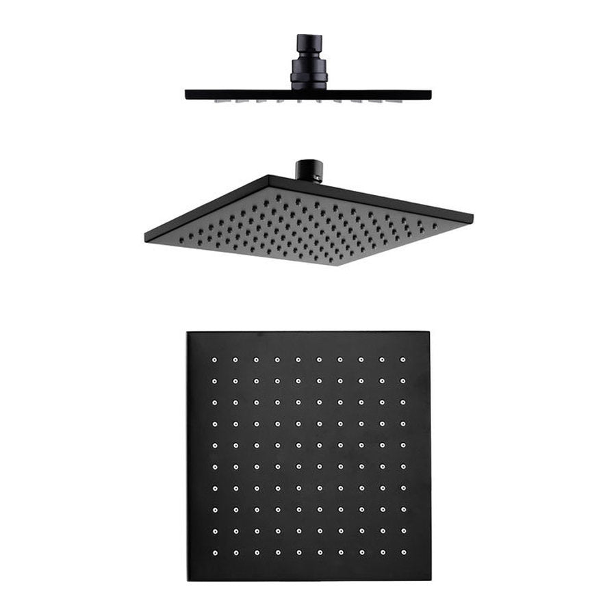 Fienza Modena Shower Head, 200mm, Matte Black