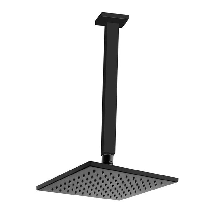 Fienza Modena Shower Head, 200mm, Matte Black