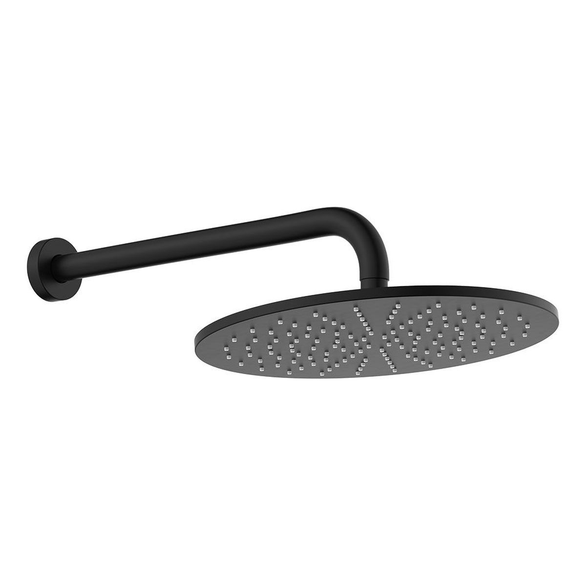 Empire Slim Shower Arm Set, Matte Black