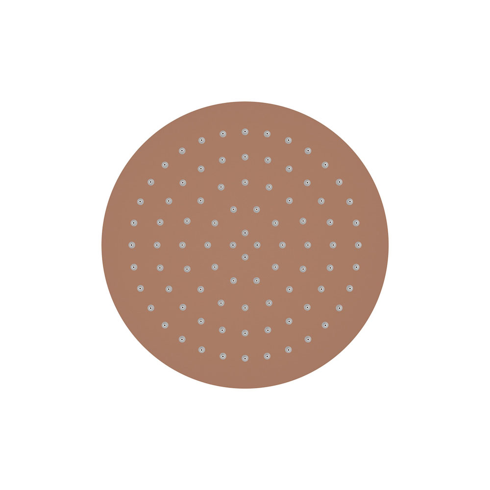 Kaya Shower Head, 250mm, Brushed Copper