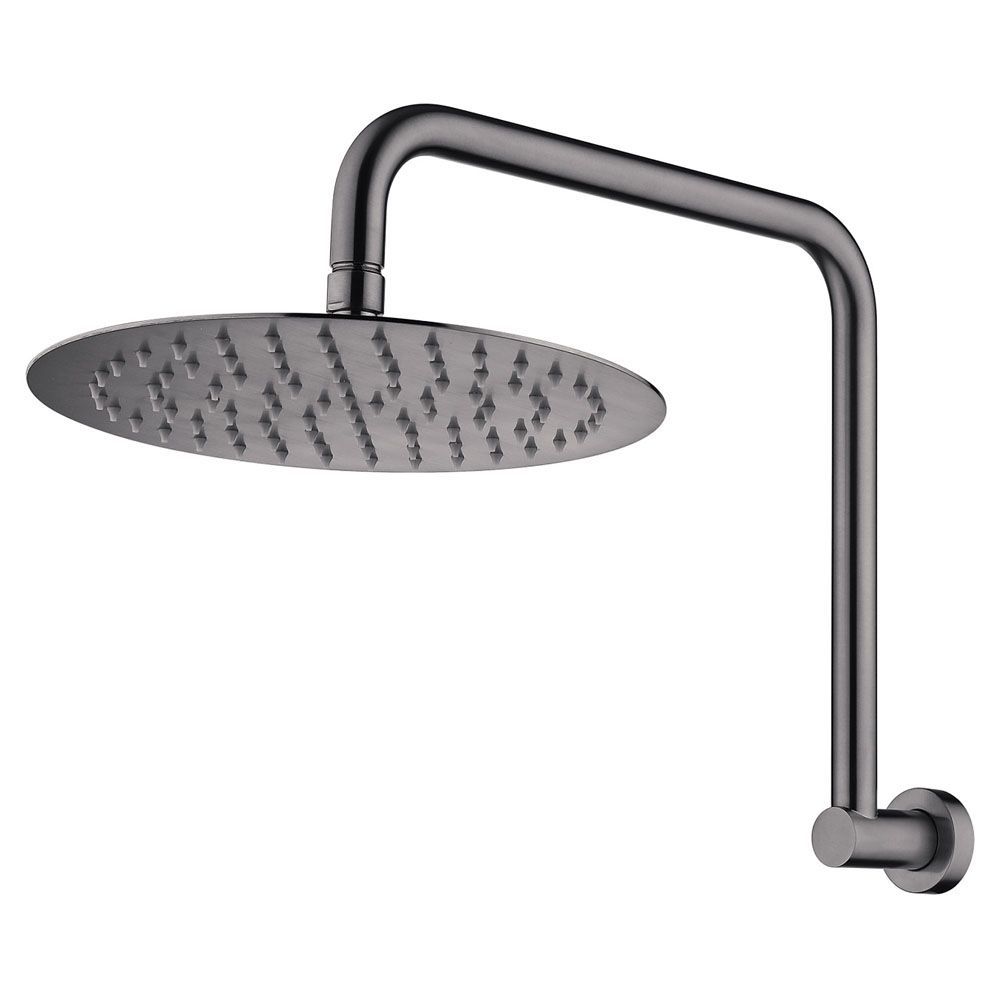 Kaya Gooseneck Shower Arm Set, Gun Metal