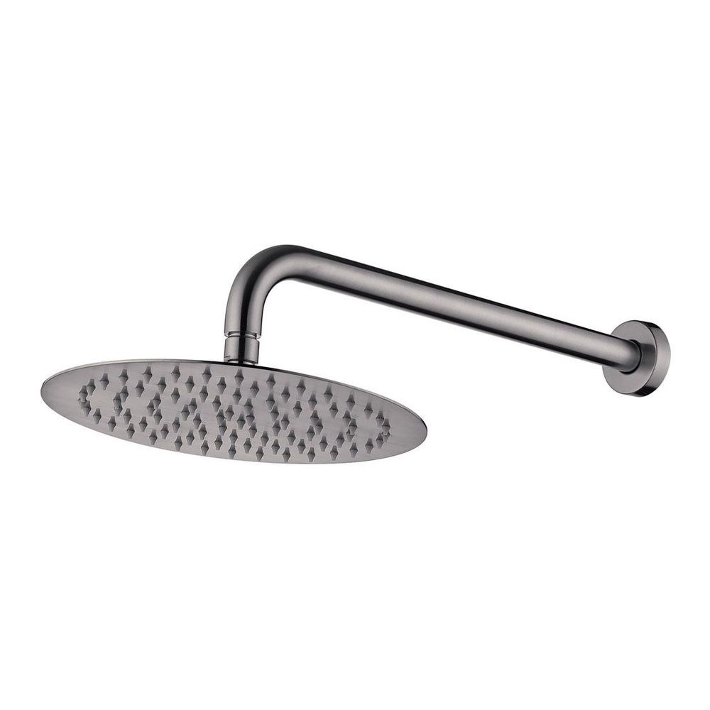 Kaya Wall Arm Shower Set, Gun Metal