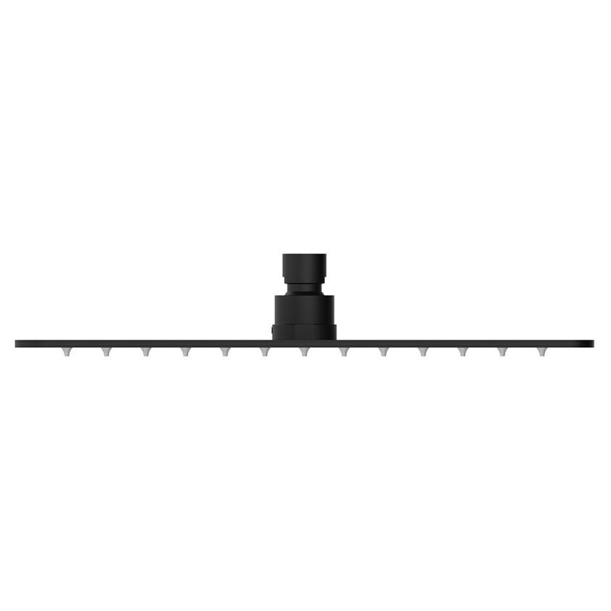 Koko Rectangular Shower Head, Matte Black
