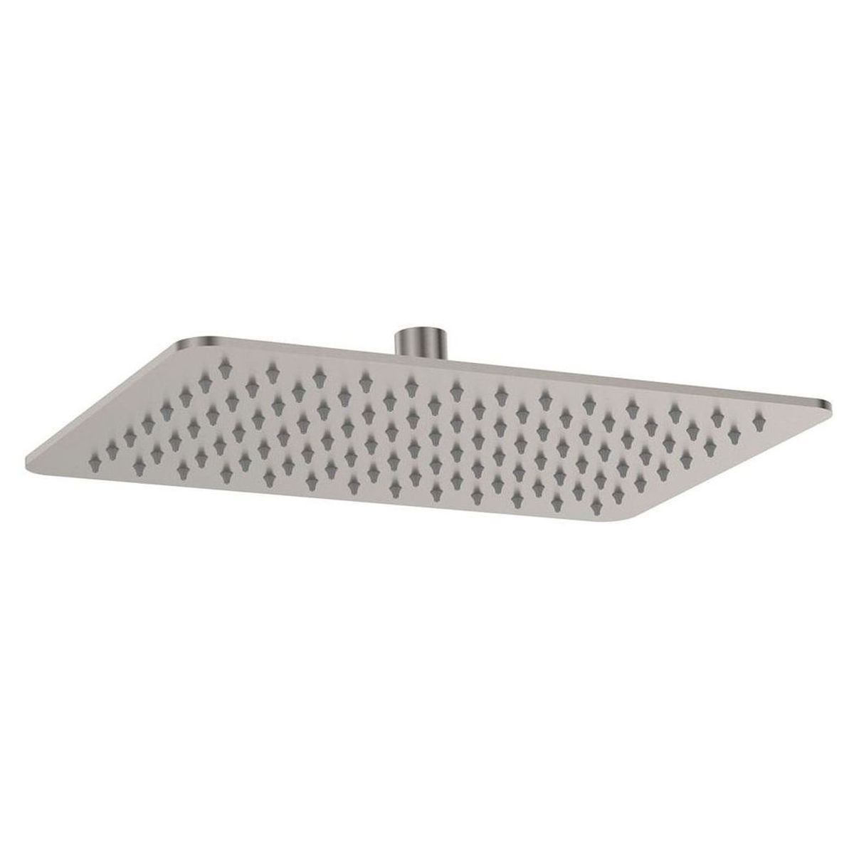 Koko Rectangular Shower Head, Brushed Nickel