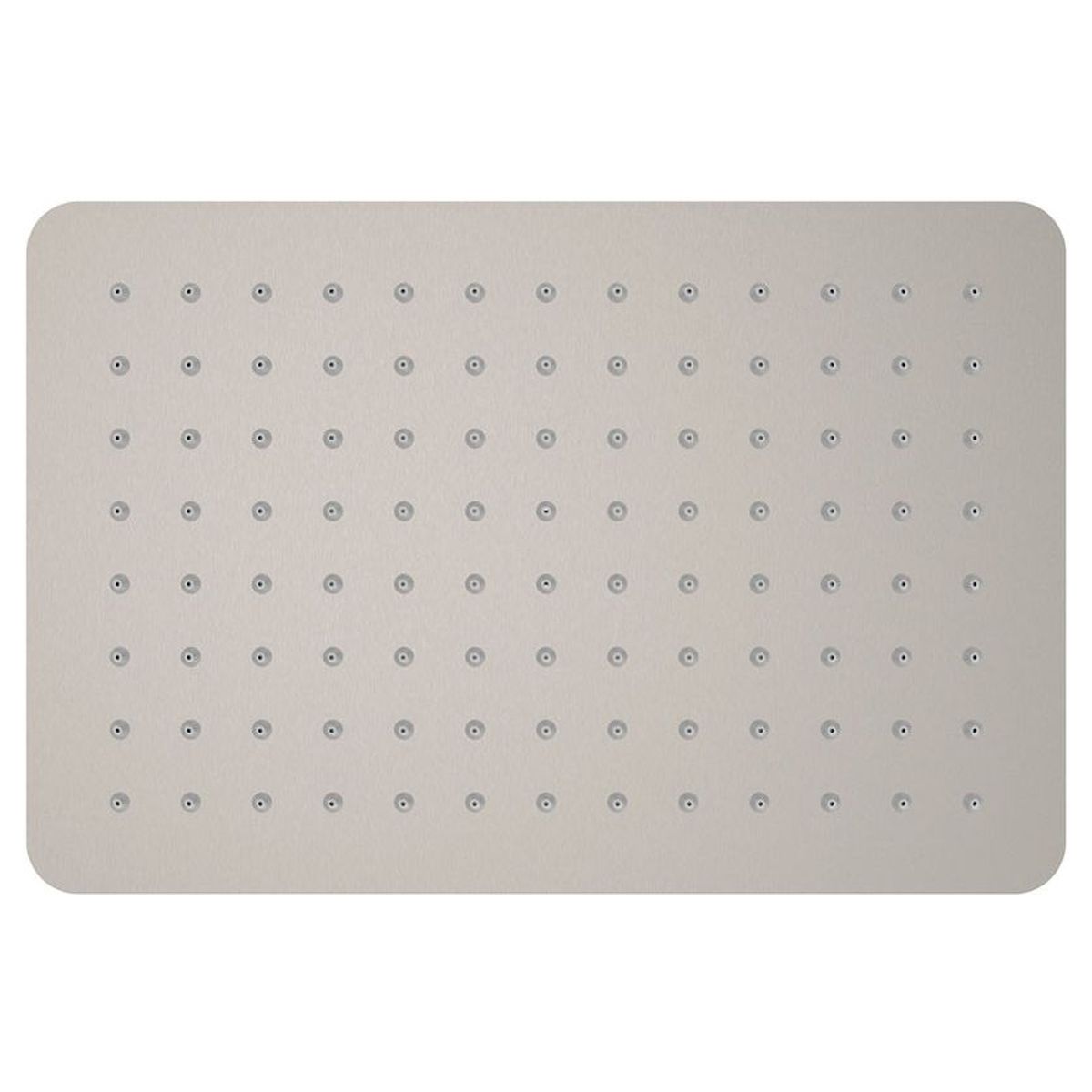 Koko Rectangular Shower Head, Brushed Nickel