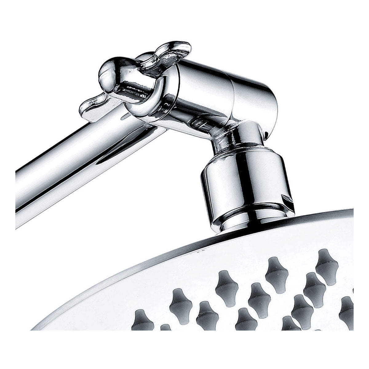 Fienza Slice Round Swivel Arm Wall Shower