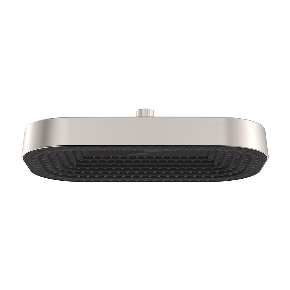 Fienza Kuro Shower Head, Soft Square, Brushed Nickel