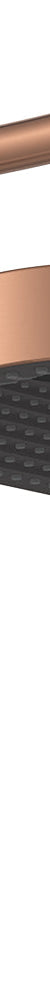 Fienza Kuro Gooseneck Shower Arm Set, Soft Square Head, Brushed Copper