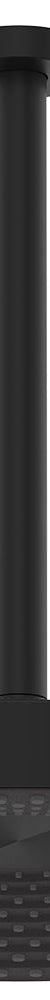 Fienza Kuro Shower Dropper Set, Round Head, Matte Black