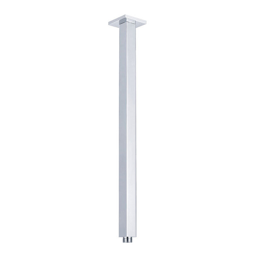 Fienza Square Chrome Ceiling Dropper, 600mm