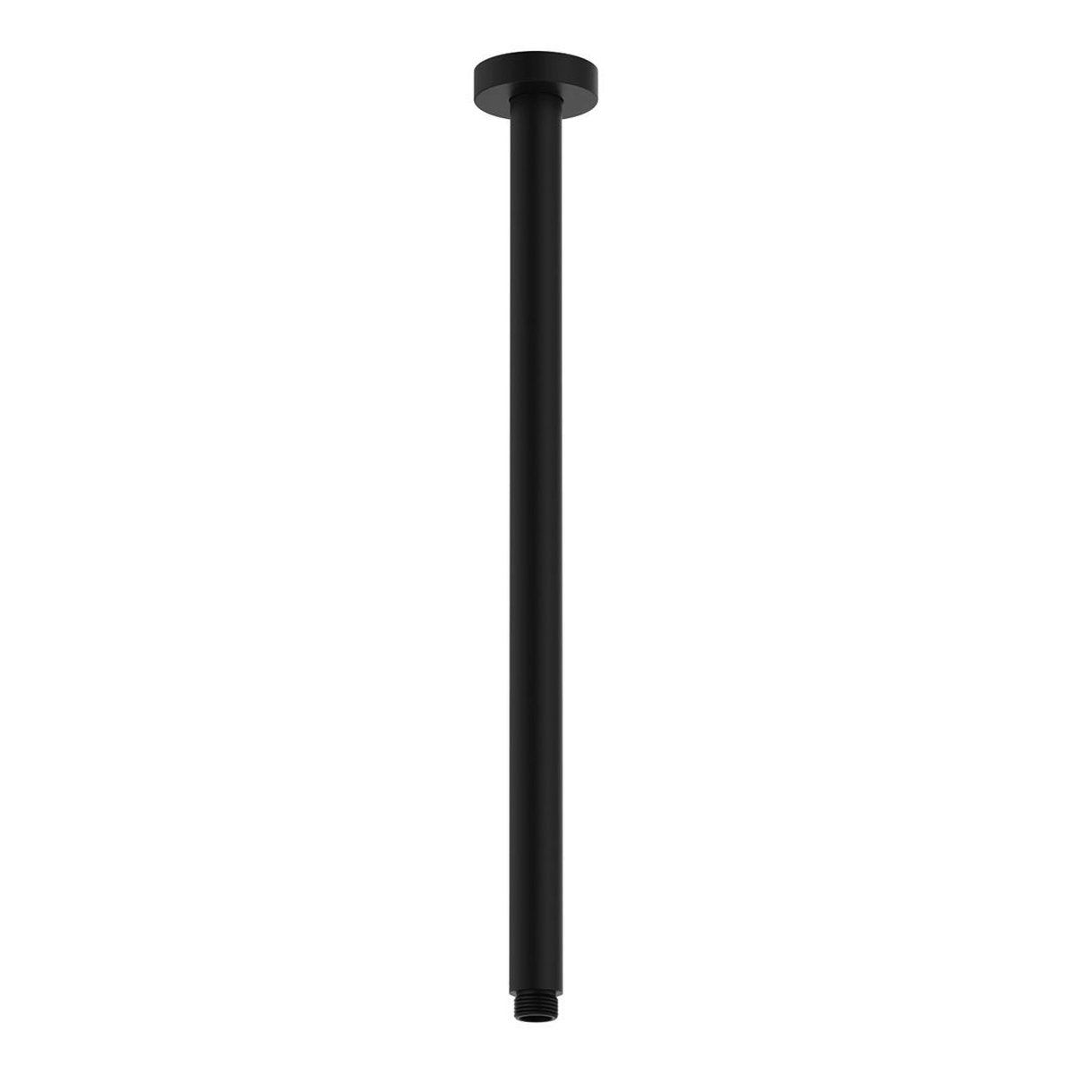 Fienza Round Shower Dropper, 450mm, Matte Black