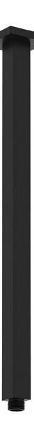Fienza Square Ceiling Dropper, 450mm, Matte Black