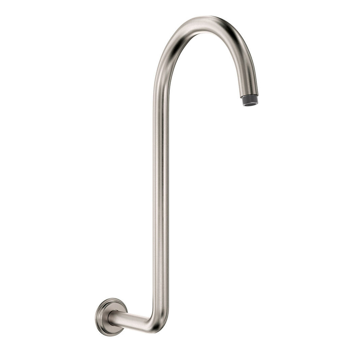 Fienza Classical Fixed Swan-Neck Arm, Brushed Nickel