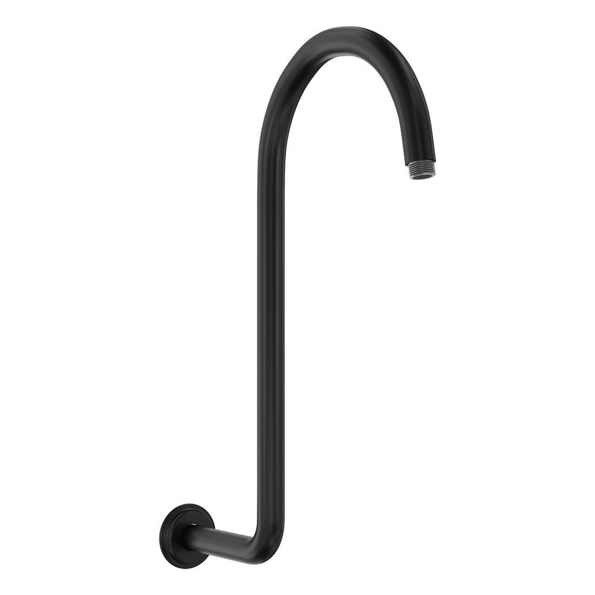 Fienza Classical Fixed Swan-Neck Arm, Matte Black