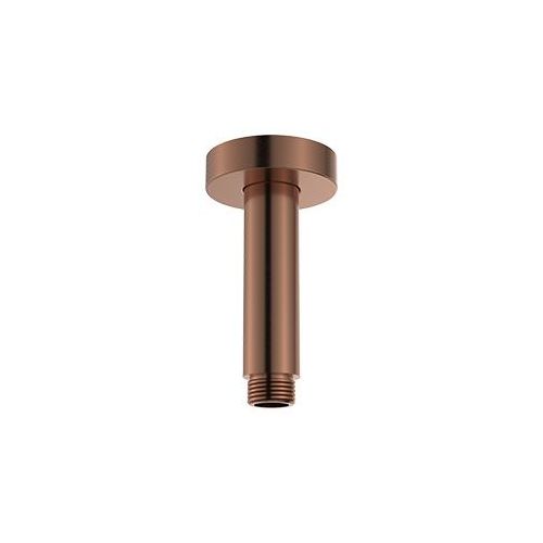 Round Shower Dropper, 100mm, Brushed Copper
