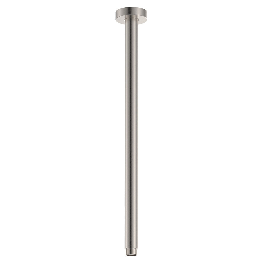 Round Shower Dropper, 450mm, Brushed Nickel