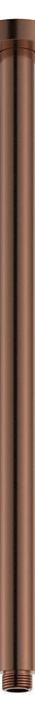 Round Shower Dropper, 450mm, Brushed Copper