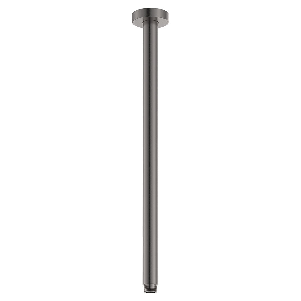 Round Shower Dropper, 450mm, Gun Metal