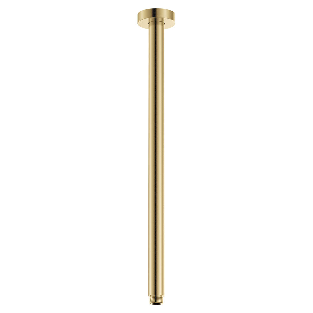 Round Shower Dropper, 450mm, Ubran Brass
