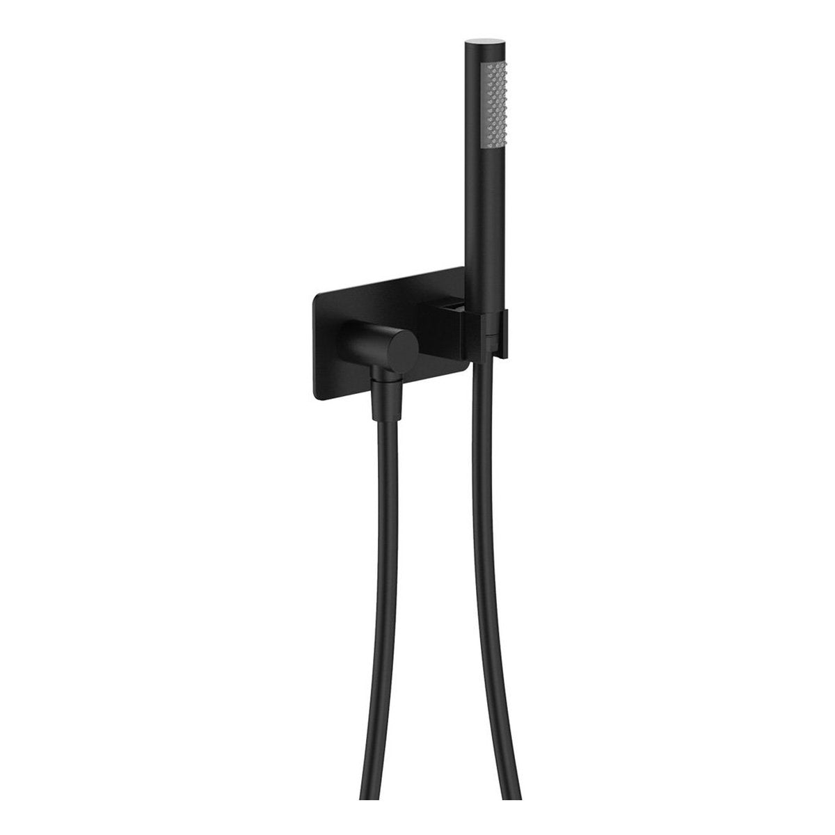 Fienza Hustle Hand Shower, Rectangular Plate, Matte Black