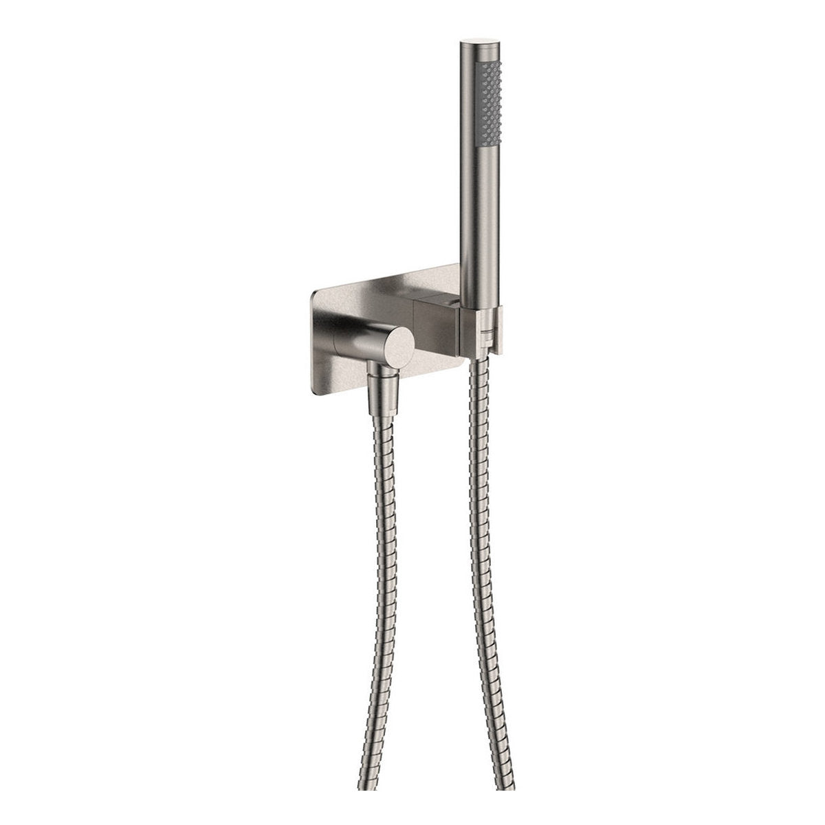 Fienza Isabella Hand Shower, Rectangular Plate, Brushed Nickel